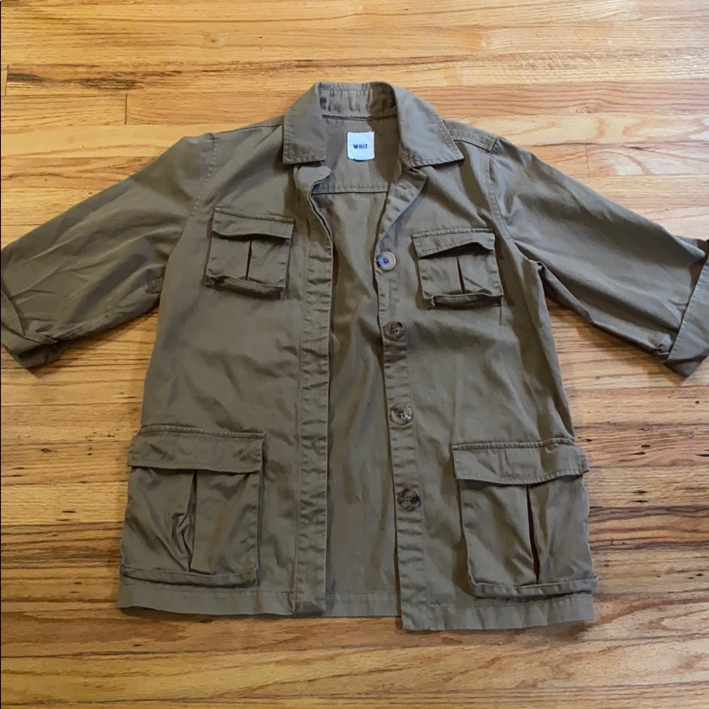 Whit Khaki Utility Jacket - image 1